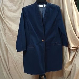 CHICO'S knee length blazer